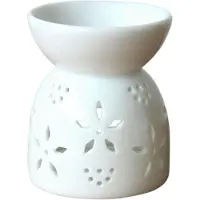 Typecat Bougeoir en céramique creux pour poêle d'aromathérapie, style fait à la main