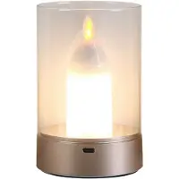 Typecat Bougie LED électrique rechargeable par USB sans flamme pour danse et mouvement