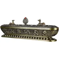 Torribaly Tibet BrûLeur D'Encens Antique à la Main Porte-Bâton D'Encens Zen Salon de Thé Maison Bureau DéCoration Artisanat Ornements A