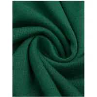Tlily Robe Moulante Froncée à Col en V pour Femme Vert M