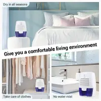 Typecat Déshumidificateur portable silencieux 500 ml pour la maison