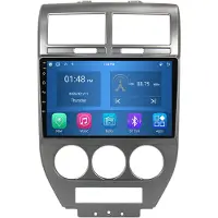 RoverOne Autoradio 4G+64G Bluetooth CarPlay Android Auto Navigation GPS pour Jeep Compass 1 MK 2006 - 2010