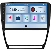 RoverOne 6G+128G Lecteur Multimédia Voiture Autoradio CarPlay Bluetooth Android Radio GPS pour Skoda Octavia 2 A5 2007 - 2013