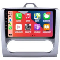 RoverOne Autoradio Bluetooth CarPlay Navigation GPS pour Ford Focus 2 Mk 2 2004 - 2011 AT