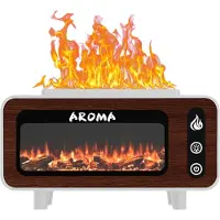 Typecat Diffuseur d'huiles essentielles Flame 7 couleurs, arôme, sans eau, arrêt automatique, humidificateur