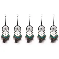 Typecat 5X Dream Catcher Voiture Pendentif Carillons Éoliens Décoration de Plumes Décor à la Maison et Décoration Murale