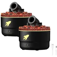 Tlily 2 Pièces pour Humidificateur Diffuseur D'Arômes avec 2 Modes 7 Couleurs LED Minuterie et Paramètres Réglables Humidificateur à Tourelle B