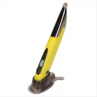 Typecat Souris stylet rechargeable sans fil 2,4 GHz, personnalisable, verticale, jaune