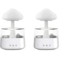 Tlily Humidificateur ultrasonique nuage de pluie 2X, Machine d'aromathérapie, alimentation électrique domestique 5V 2A Non Rechargeable