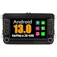 RoverOne Autoradio 2G+64G Bluetooth CarPlay Android Auto Radio GPS pour Skoda Fabia Fabia Combi 2007-2014