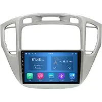 RoverOne Autoradio 4G+64G Bluetooth CarPlay Android Auto Navigation GPS pour Toyota Highlander 1 XU20 2001 - 2007
