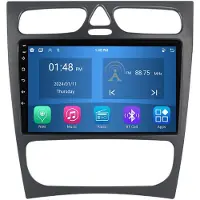 RoverOne Autoradio 4G+64G Bluetooth CarPlay Android Auto Navigation GPS pour Mercedes Benz C Class S203 CL203 W203 2000 - 2004