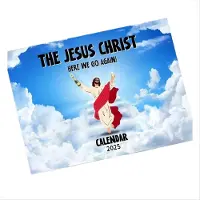 Typecat Calendrier Jésus-Christ 2025 - Décoration murale chrétienne inspirante