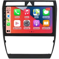 RoverOne Autoradio Bluetooth CarPlay Navigation GPS pour Audi A6 C5 1997 - 2004 S6 2 1999 - 2004 RS6 1 2002 - 2006