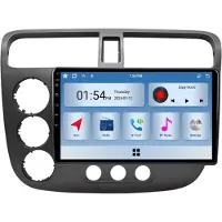 RoverOne 6G+128G Lecteur Multimédia Voiture Autoradio CarPlay Bluetooth Android Radio GPS pour Honda Civic 2000 - 2006