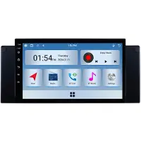RoverOne 6G+128G Lecteur Multimédia Voiture Autoradio CarPlay Bluetooth Android Radio GPS pour BMW X5 E39 E53 1999 - 2006