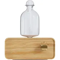 Typecat Diffuseurs d'huiles essentielles par nébulisation sans fil, rechargeables, en bois et verre