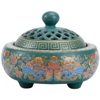 Tlily CéRamique BrûLeur D'Encens Porte-Bâton Ligne Porte-Encens Bois de Santal Bobine Base Temples Yoga Studios