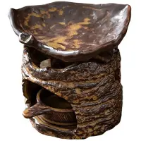 Tlily Brûleur à Cire de Style Rétro, Brûleur à Huile, Bougeoir pour Bougie Chauffe-Plat, Ornement, Cadeau