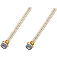 Melitt 2 Pièces Séries Durable Remplacement Parfum Huile Lampe Mèche Catalytique Brûleur Diffuseur Aromathérapie 14.4 cm or + Beige