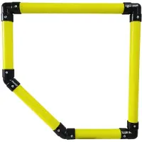 Melitt Cible de but de Football Portable pour L'Entraînement en Coin - Matériel de Coaching de Football - Cible pour Buts - Corner Portable pour Enfants et