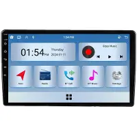 RoverOne 6G+128G Lecteur Multimédia Voiture Autoradio CarPlay Bluetooth Android Radio GPS pour Toyota Coaster 2013-2015