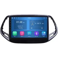RoverOne Autoradio 4G+64G Bluetooth CarPlay Android Auto Navigation GPS pour Jeep Compass 2 MP 2016 - 2018