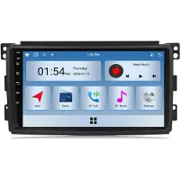 RoverOne 6G+128G Lecteur Multimédia Voiture Autoradio CarPlay Bluetooth Android Radio GPS pour Mercedes Benz Smart 2005 - 2010
