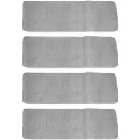 Melitt 4 Pièces 120X40cm Absorbant Antidérapant Mousse à Mémoire Cuisine Chambre Porte Tapis de Tapis Tapis Gris