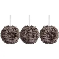 Melitt Essuie-Mains de Cuisine, Essuie-Mains Absorbant Non Pelucheux, pour Salle de Bain, Joli Mouchoir de Lavage des Mains, Essuie-Mains à Suspendre, Gris