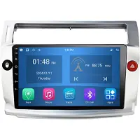 RoverOne Autoradio 4G+64G Bluetooth CarPlay Android Auto Navigation GPS pour Citroen C4 C-Triomphe C-Quatre 2004 - 2014