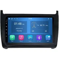 RoverOne Autoradio 4G+64G Bluetooth CarPlay Android Auto Navigation GPS pour Volkswagen Polo 5 2008 - 2020