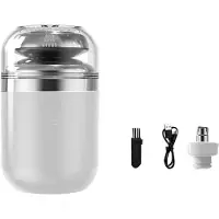Tlily Rasoir Électrique Portable 2 en 1 Tondeuse à Poils de Nez Rasoir Électrique Rechargeable Capsule Rasoir de A
