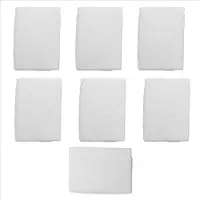 Typecat Lot de 7 serviettes en coton blanc de qualité hôtelière supérieure, douces pour le visage et les mains, 30 x 30 cm