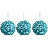 Melitt Serviette de Cuisine Absorbante Non Pelucheuse pour la Salle de Bain, Joli Mouchoir pour le Lavage des Mains, Serviette à Suspendre, Bleu