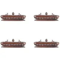 Melitt 4X Tibet BrûLeur D'Encens Antique à la Main Porte-Bâton D'Encens Zen Salon de Thé Maison Bureau DéCoration Artisanat Ornements 3