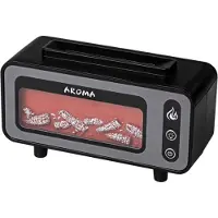 Typecat Humidificateur de cheminée à flamme, diffuseur d'arômes à 7 couleurs, sans eau, arrêt automatique H
