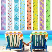 Typecat Lot de 8 élastiques pour serviettes de plage, 40 x 5 cm, en caoutchouc extensible.