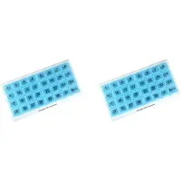 Melitt 2X Le Pilulier Mensuel 31 Compartiments, 1 Par Jour, 4 Semaines Mois Complet 31 Jours Pilulier, Bleu