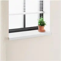 vidaXL Appui de fenêtre blanc 60 x 35 x 4,5 cm PVC