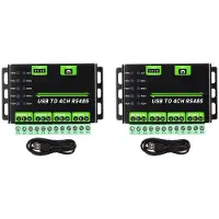 Wella 2X Module Convertisseur USB Vers 4 Canaux RS485 Communication Série Universelle de Qualité Industrielle