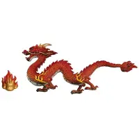 Melitt Statue de Dragon Statue de Dragon Chinois 2024 Nouvel An Du Dragon Cadeau Animaux Figure Sculpture Du Zodiaque Chanceux Chinois,D