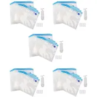 Melitt Sacs Sous Vide 75Pack de Stockage des Aliments Sous Vide électrique Réutilisable, économisez Une Cuisinière avec 5 Pompe À Main, Sac Scellé de 2