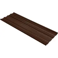vidaXL Panneaux de toiture , 12 pièces, marron, 129 x 45 cm, acier galvanisé