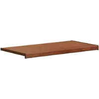 vidaXL Appui de fenêtre Bois brun 80 x 40 x 4,5 cm PVC