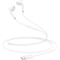 Avizar Mayaxess, écouteurs filaires USB-C avec micro pour iPhone Air, blanc