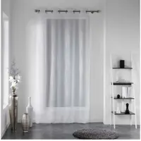 Doucer d interieur Homemaison - Panneau A Oeillets 140 X 240 Cm Voile Sable Applique Filiane Blanc
