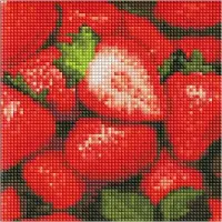 Ideyka Mosaïque de diamants sans cadre - Fraise juteuse