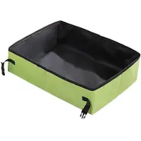 Melitt Bac à Litière Pliable Bac à Litière Pliable Toilettes pour Chat Toilettes Portables de Étanches et Anti-Fuites pour Animaux de Compagnie Bac à