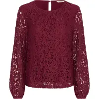 Cream Chemisier 'CRThit' bordeaux
